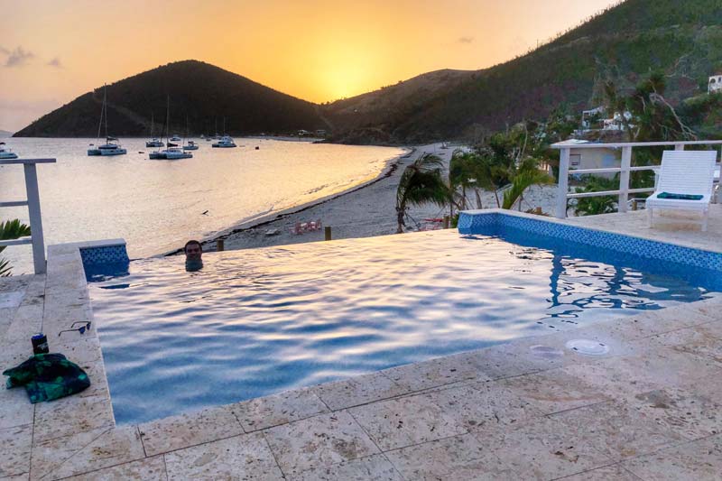 Jost Van Dyke Caribbean New Villas: infinity pool