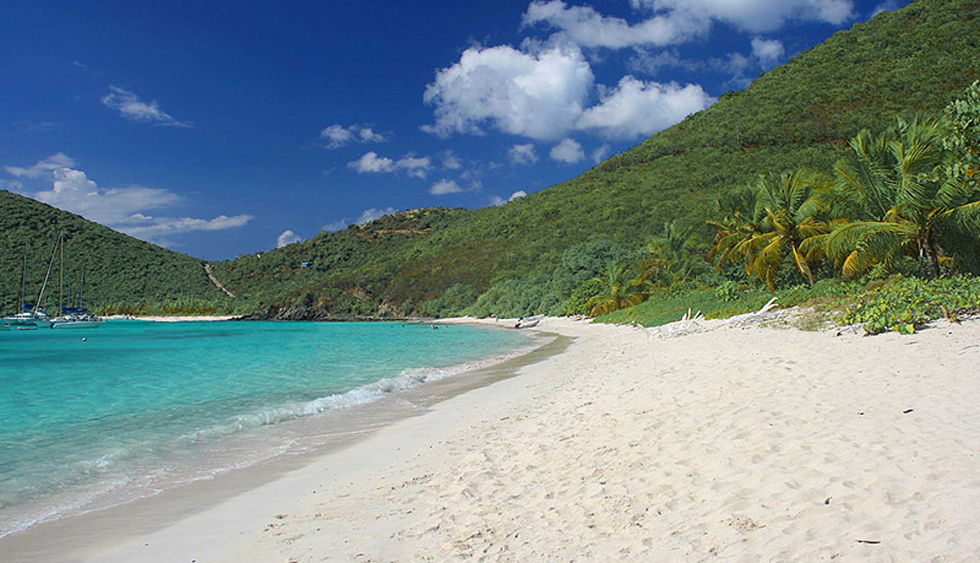 Jost Van Dyke turquoise water from beach front villa